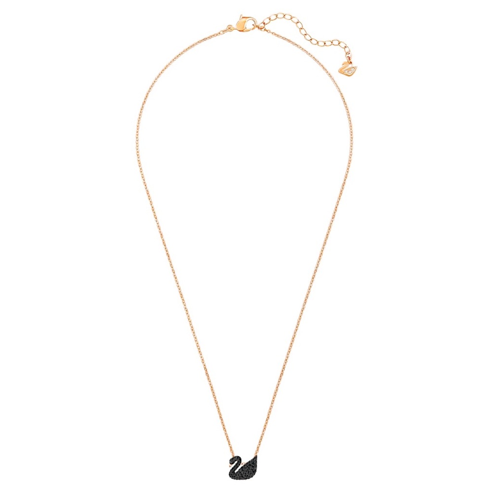 Swarovski Elegant Black and Gold Swan Necklace Small(5204133) - Picture 3 of 3